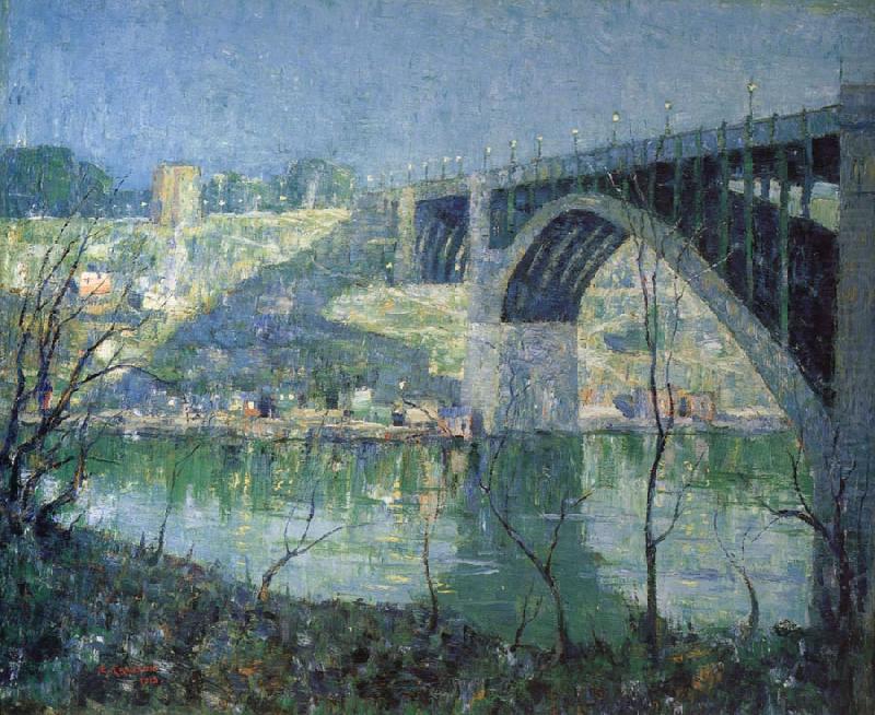 Ernest Lawson Spring Night,Harlem River china oil painting image